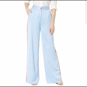 NWT Juicy Couture Duchess Satin Pants Blue Chill 6